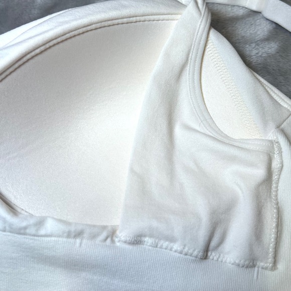 Auden Nursing Lightly Lined Seamless Bra Womens Medium White Adjustable Straps - Picture 10 of 16